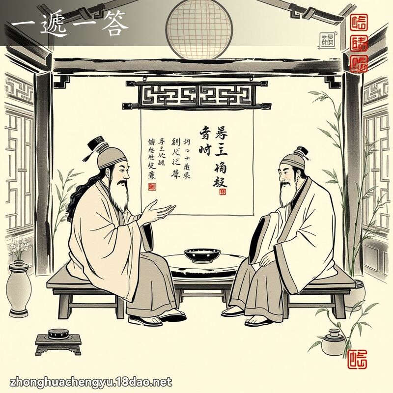 一递一答 - 中华成语配图