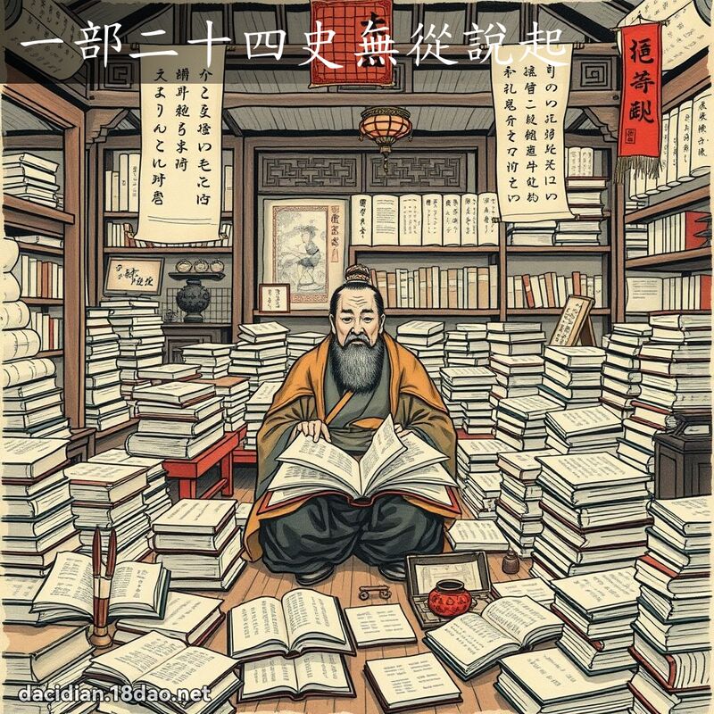 一部二十四史无从说起 - 中华成语配图