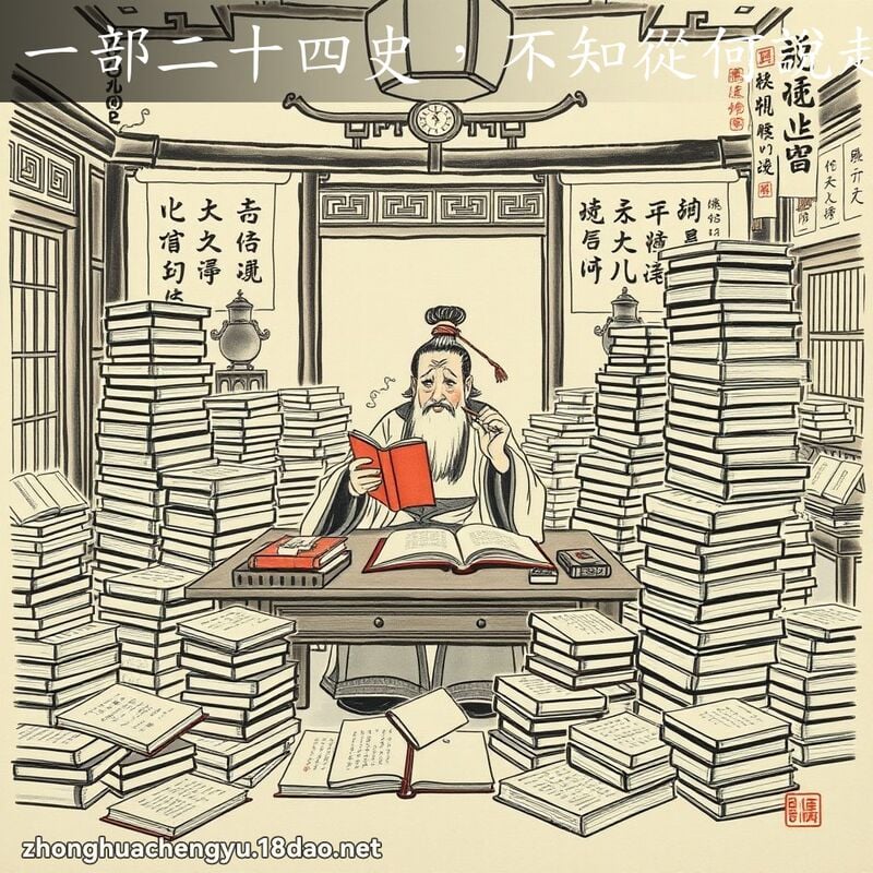 一部二十四史，不知从何说起 - 中华成语配图