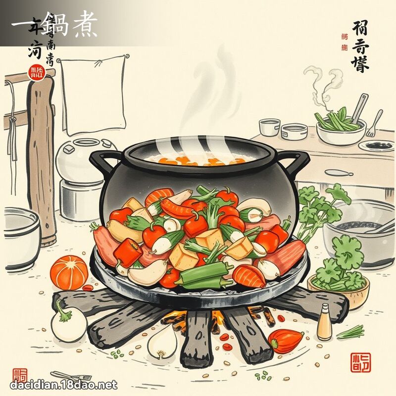 一锅煮 - 中华成语配图