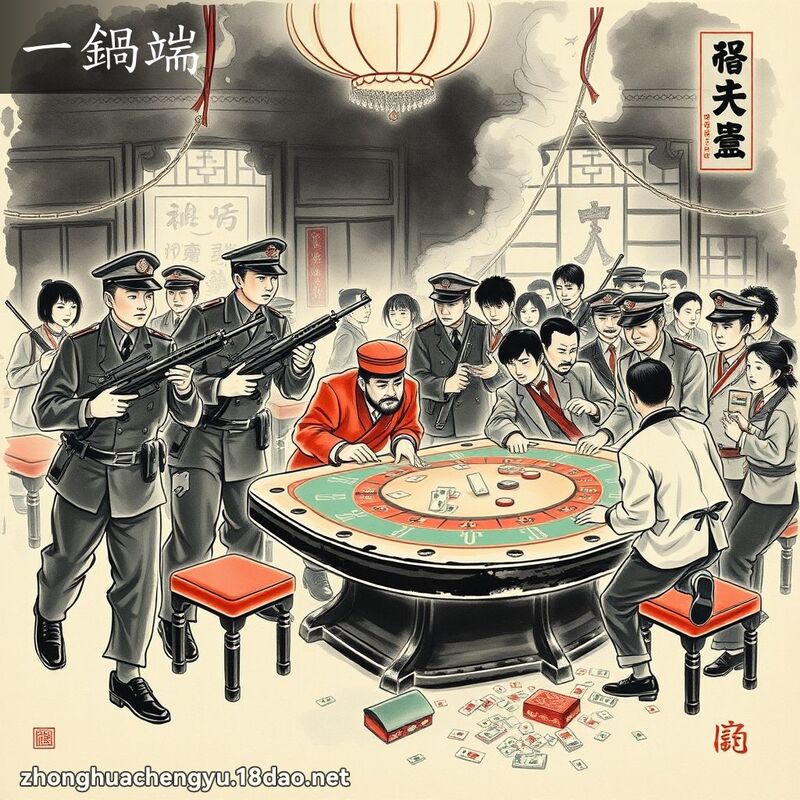 一锅端 - 中华成语配图