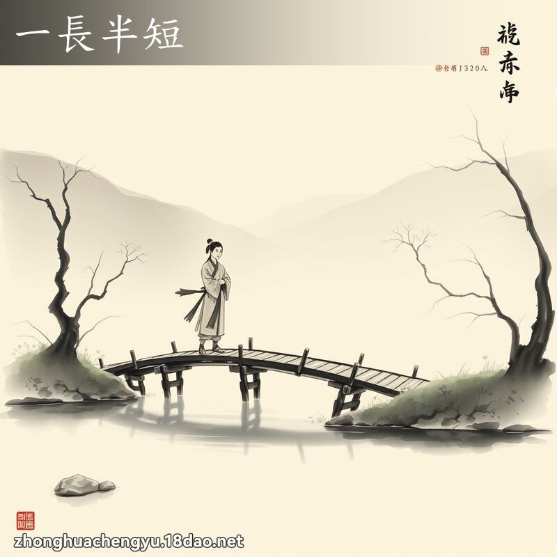 一长半短 - 中华成语配图