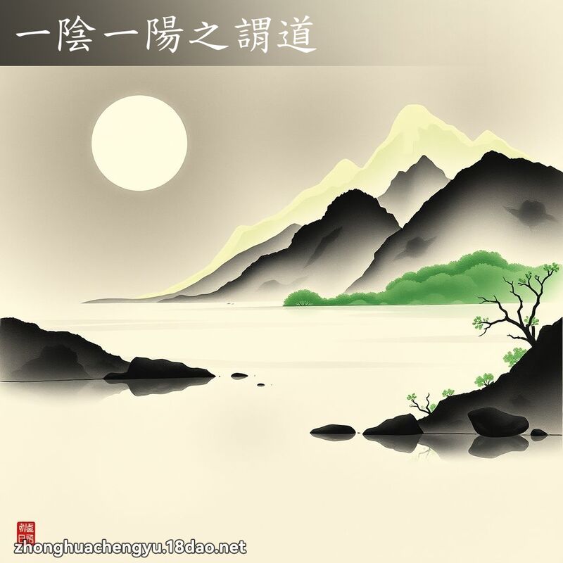 一陰一陽之謂道 - 中華成語配圖