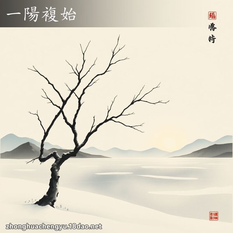 一陽複始 - 中華成語配圖