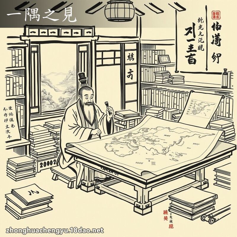 一隅之见 - 中华成语配图
