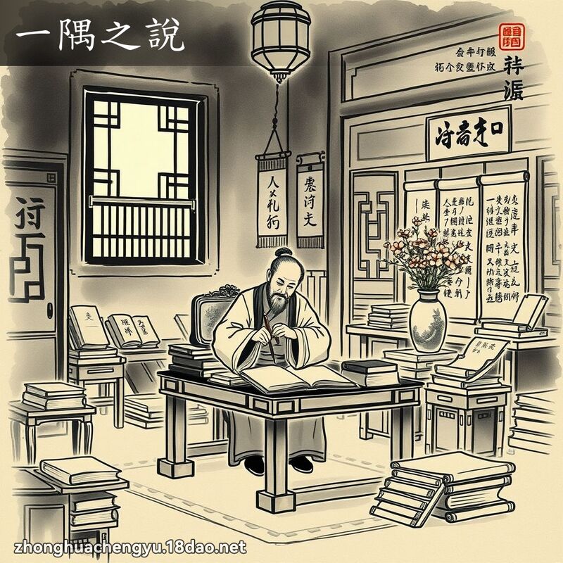 一隅之說 - 中華成語配圖