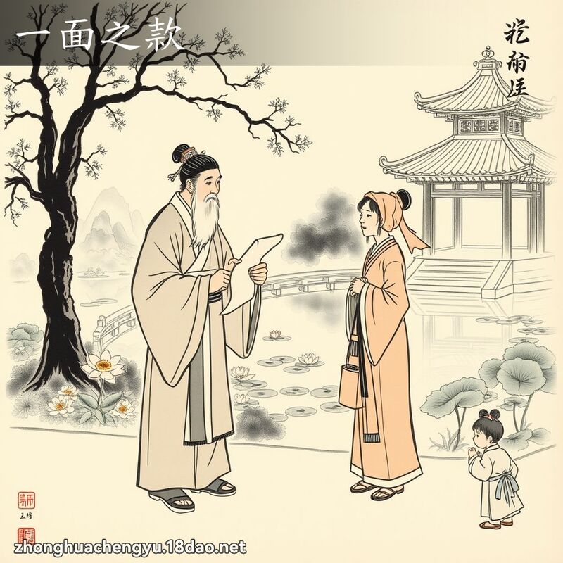 一面之款 配图