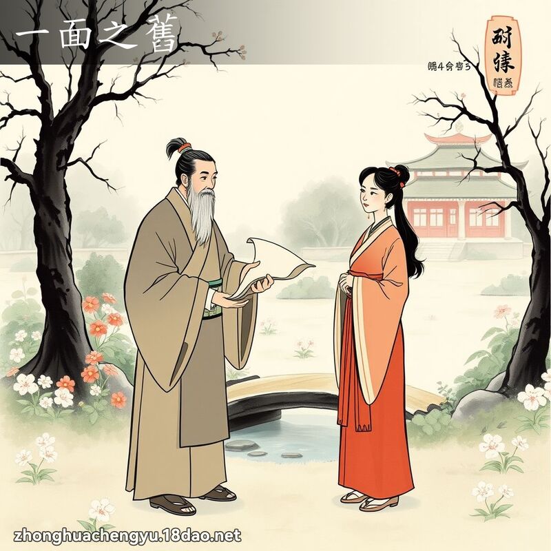 一面之旧 - 中华成语配图