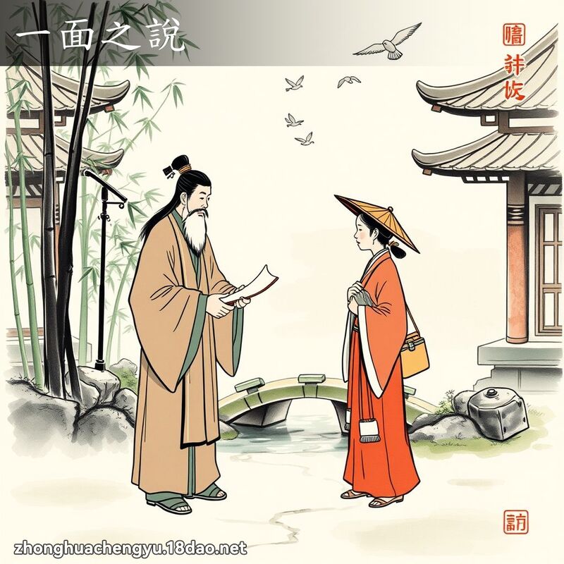 一面之说 配图