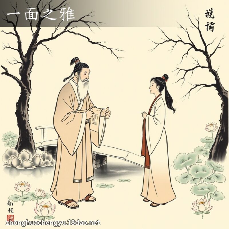 一面之雅 - 中華成語配圖