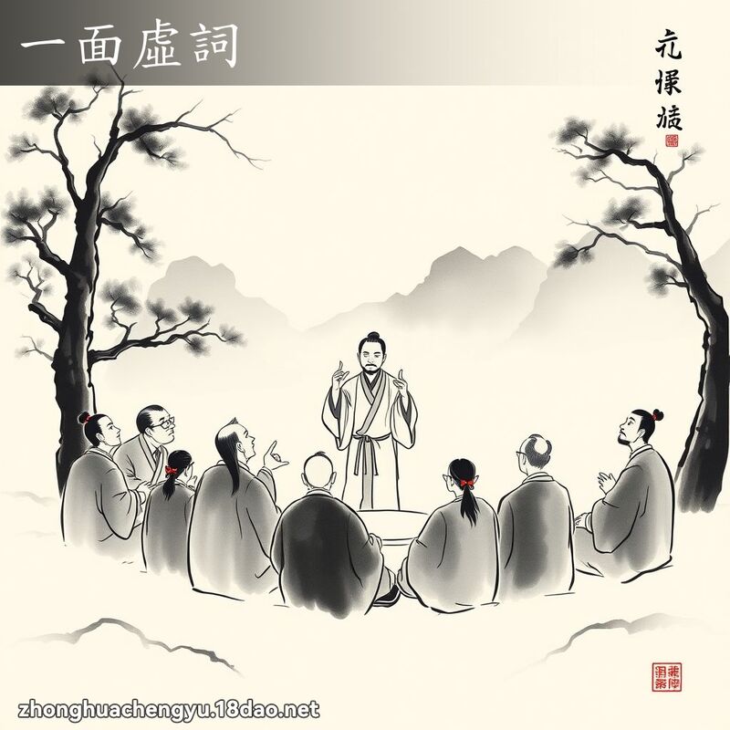 一面虛詞 - 中華成語配圖