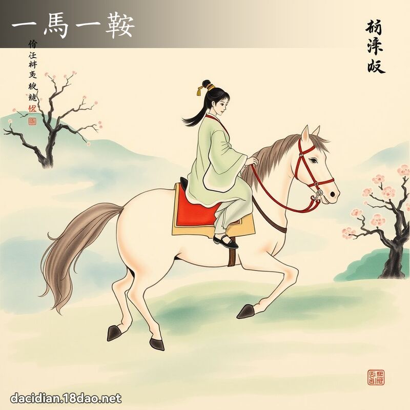 一馬一鞍 配图