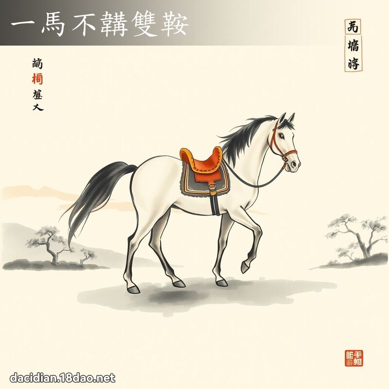 一馬不韝雙鞍 配图