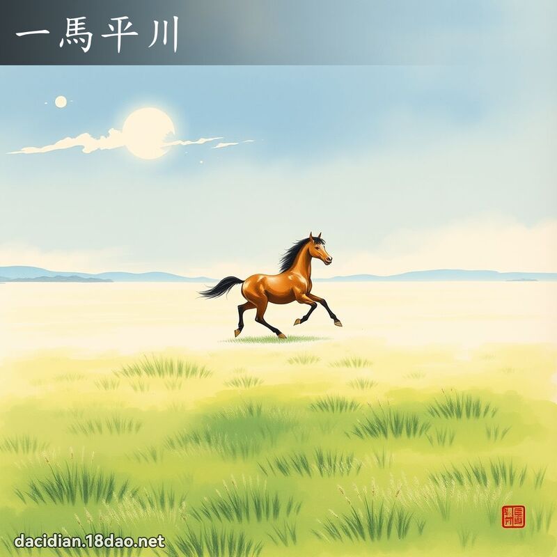 一馬平川 配图