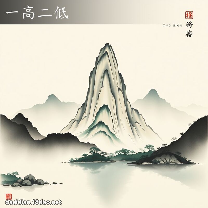 一高二低 配图