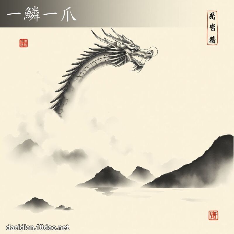 一鱗一爪 配图