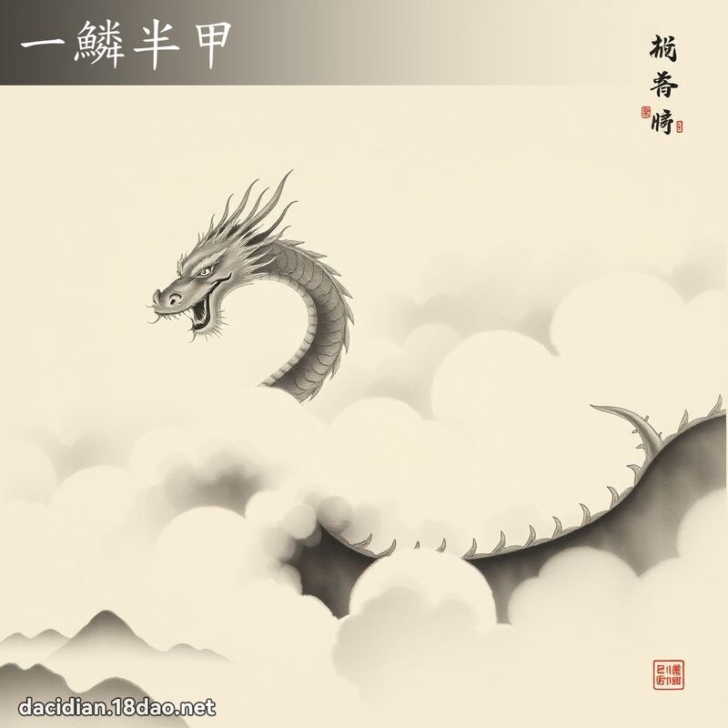 一鱗半甲 配图