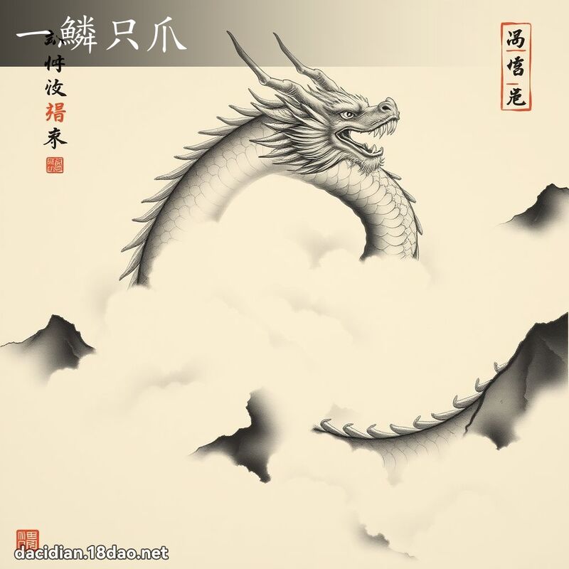 一鱗只爪 配图