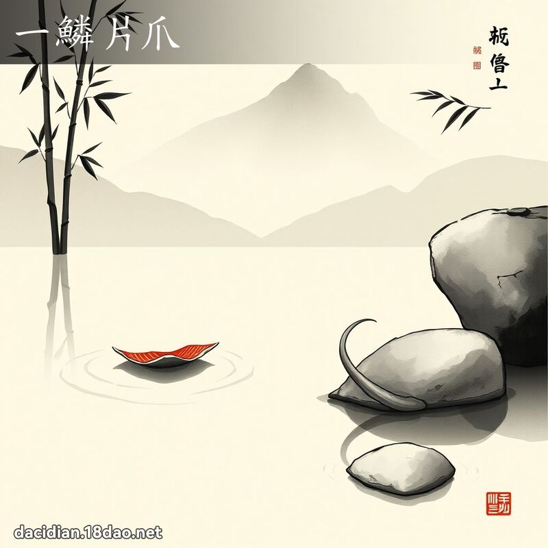 一鱗片爪 配图