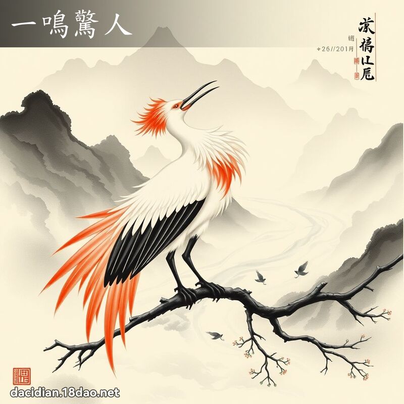 一鳴驚人 配图