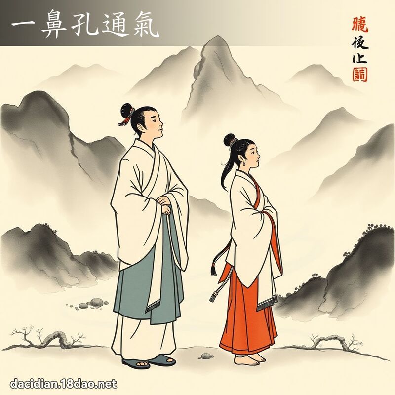 一鼻孔通氣 配图