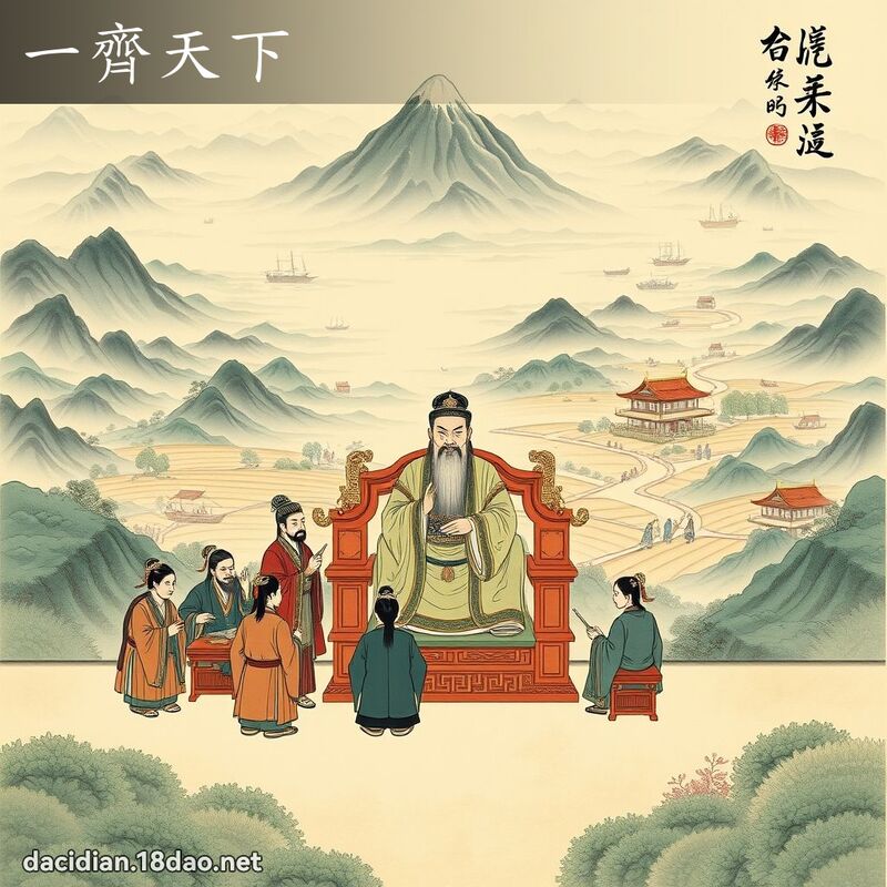 一齊天下 配图