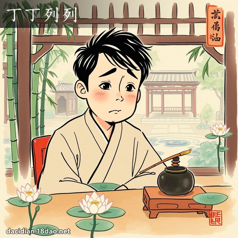 丁丁列列 配图