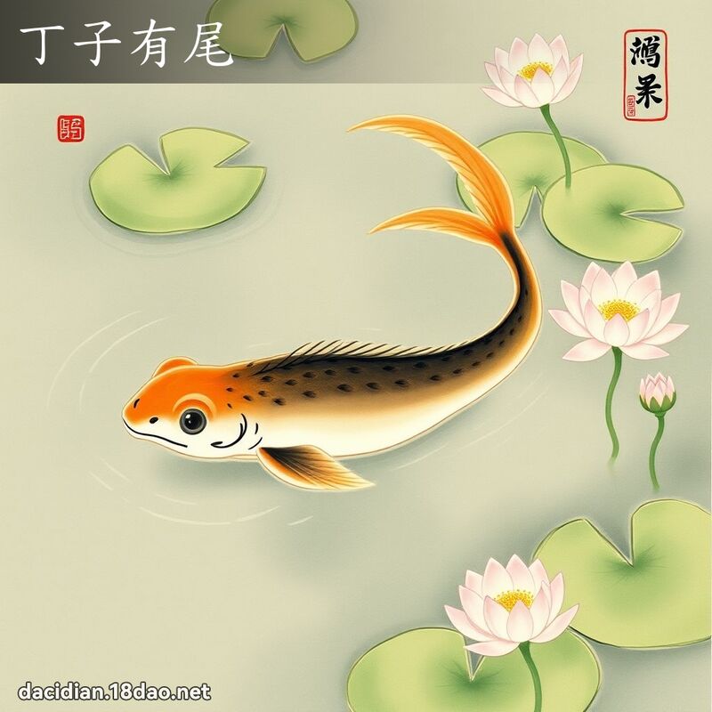 丁子有尾 配图