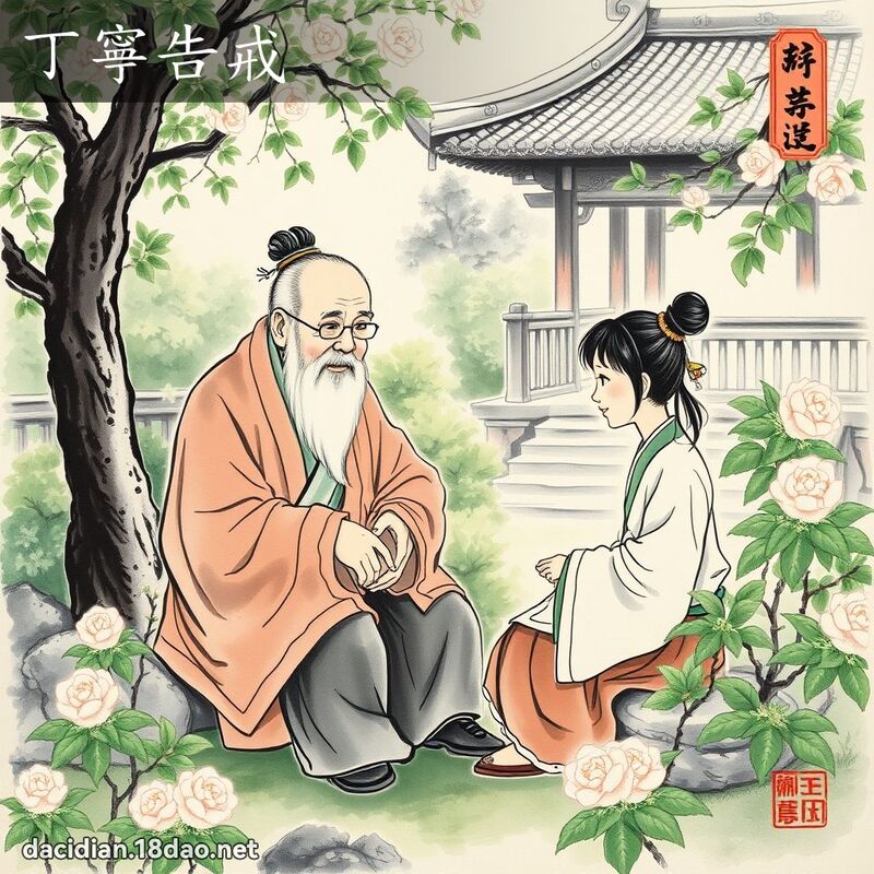 丁寧告戒 配图