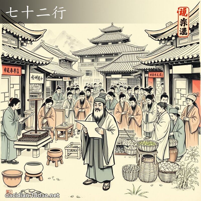 七十二行 配图