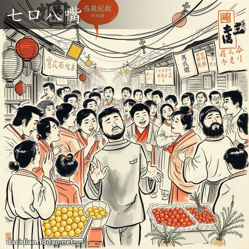 七口八嘴 配图