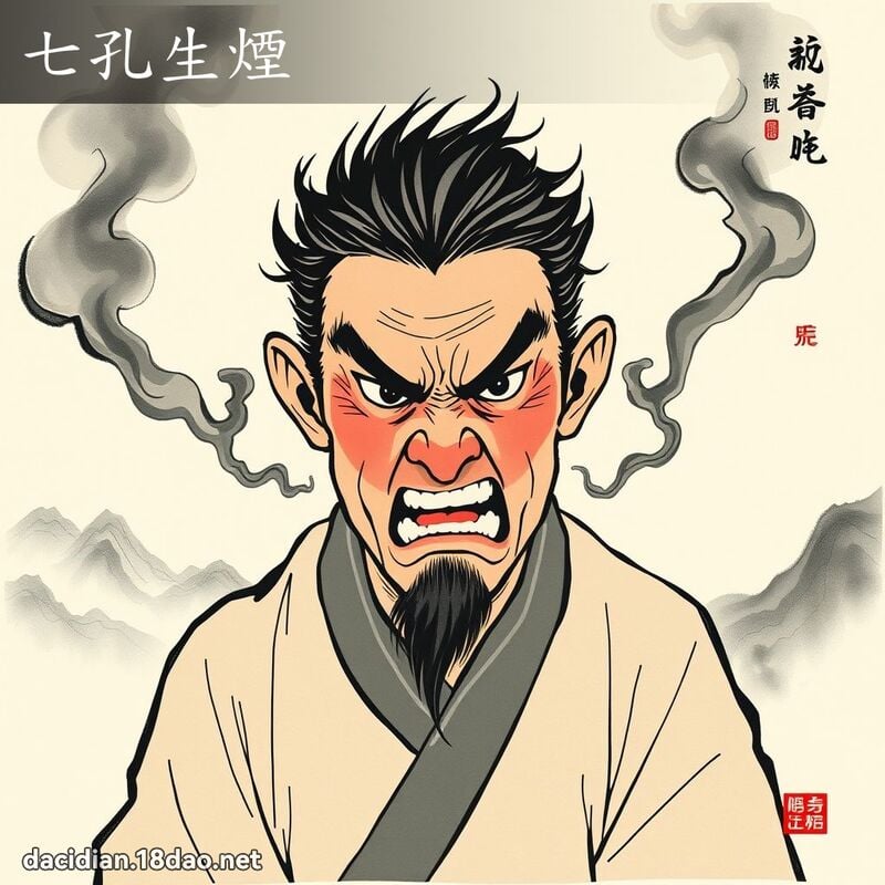 七孔生煙 配图