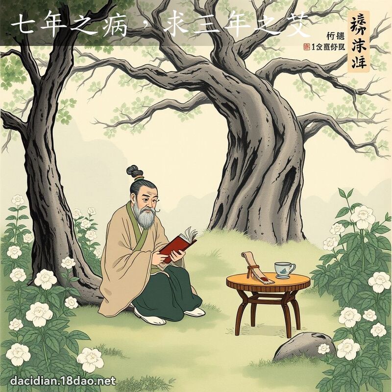 七年之病,求三年之艾 配图