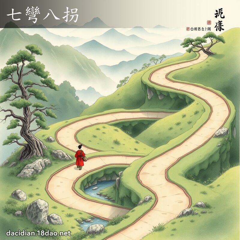 七彎八拐 配图