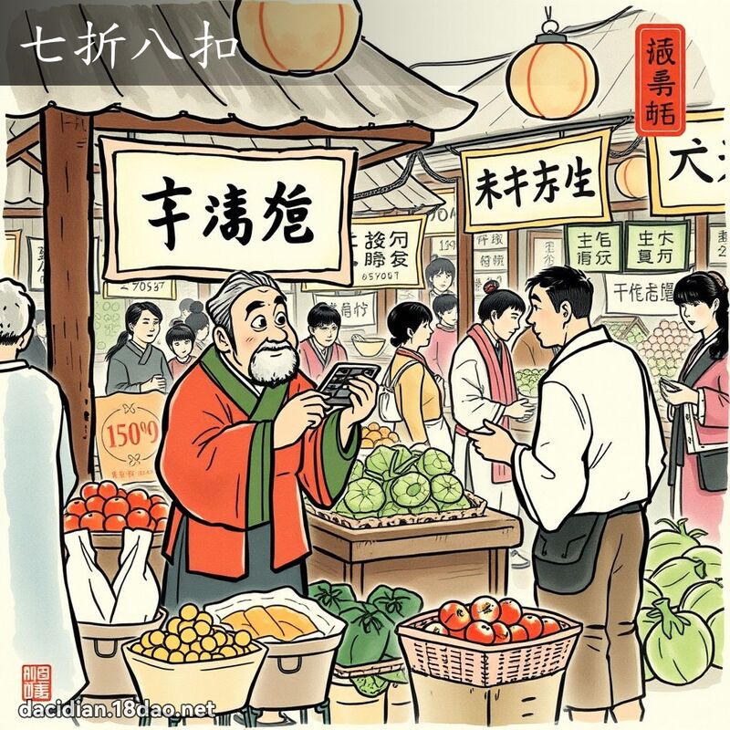 七折八扣 配图