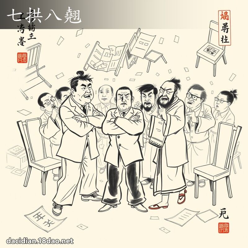 七拱八翹 配图