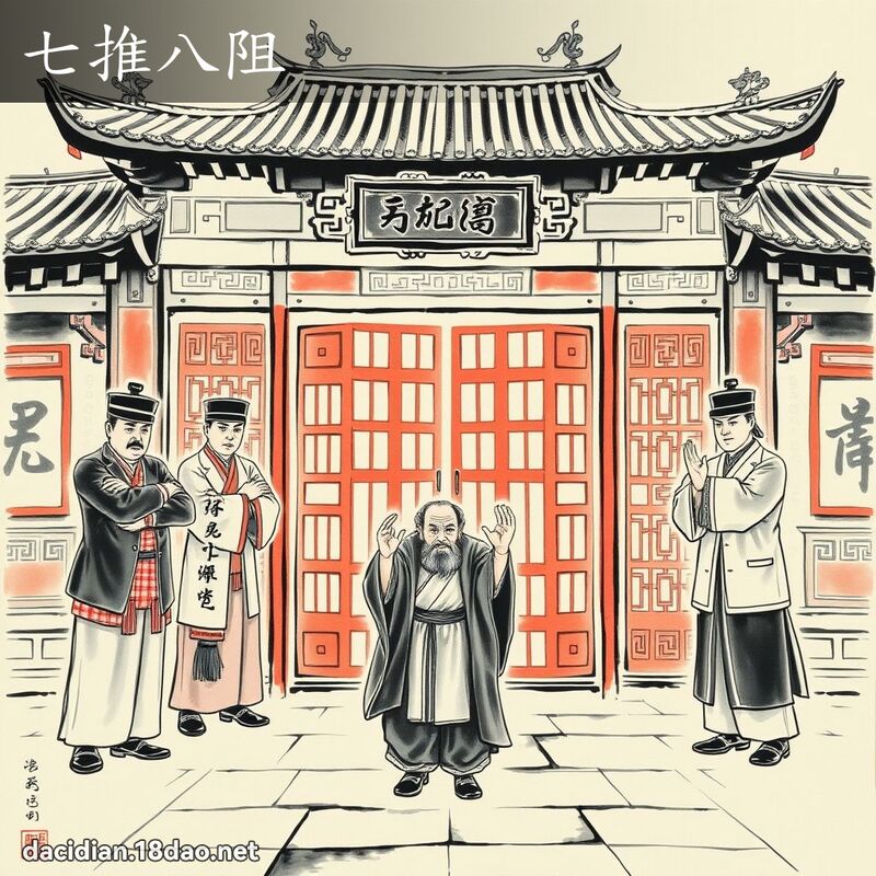 七推八阻 配图