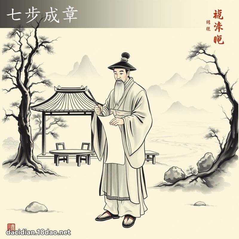 七步成章 配图