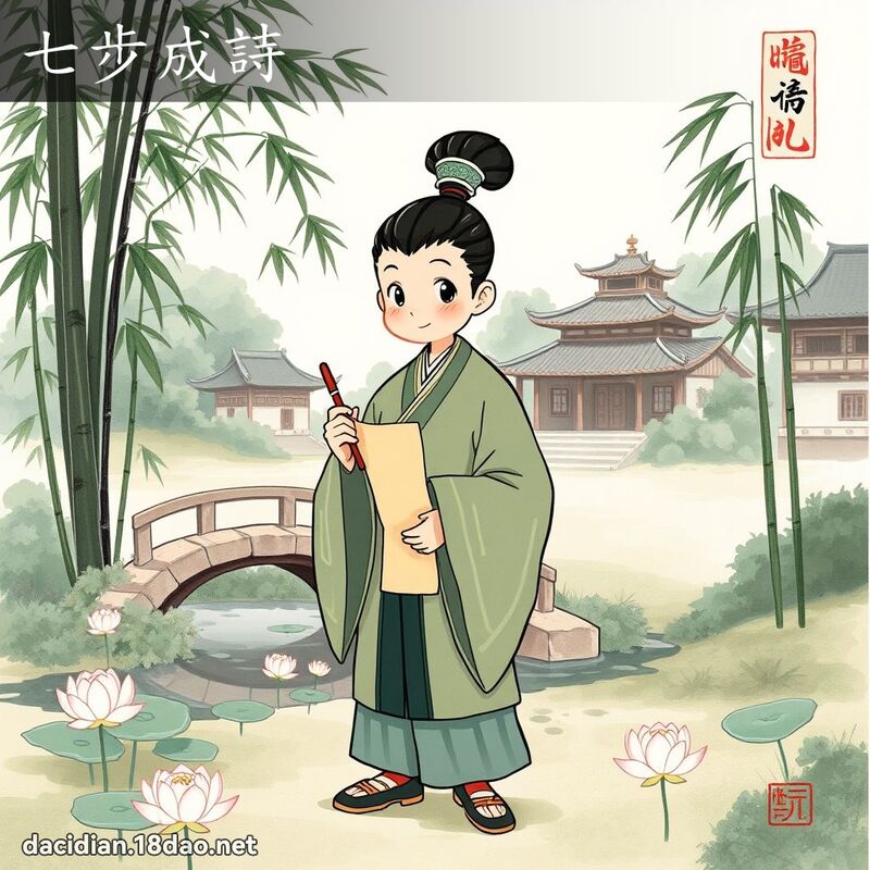 七步成诗 配图
