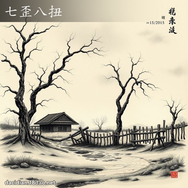 七歪八扭 配图