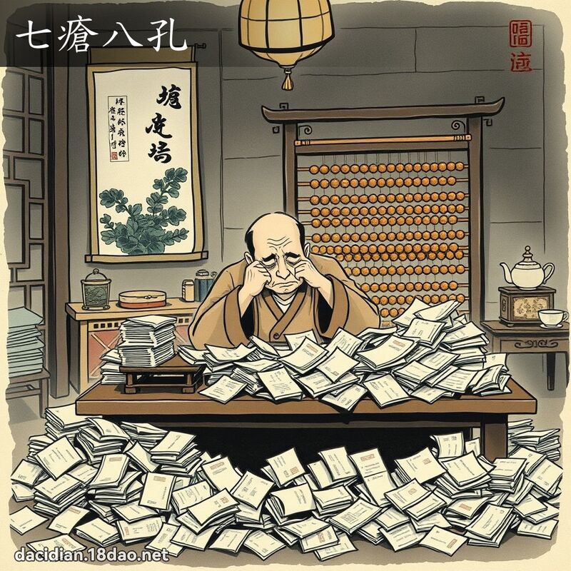 七疮八孔 配图