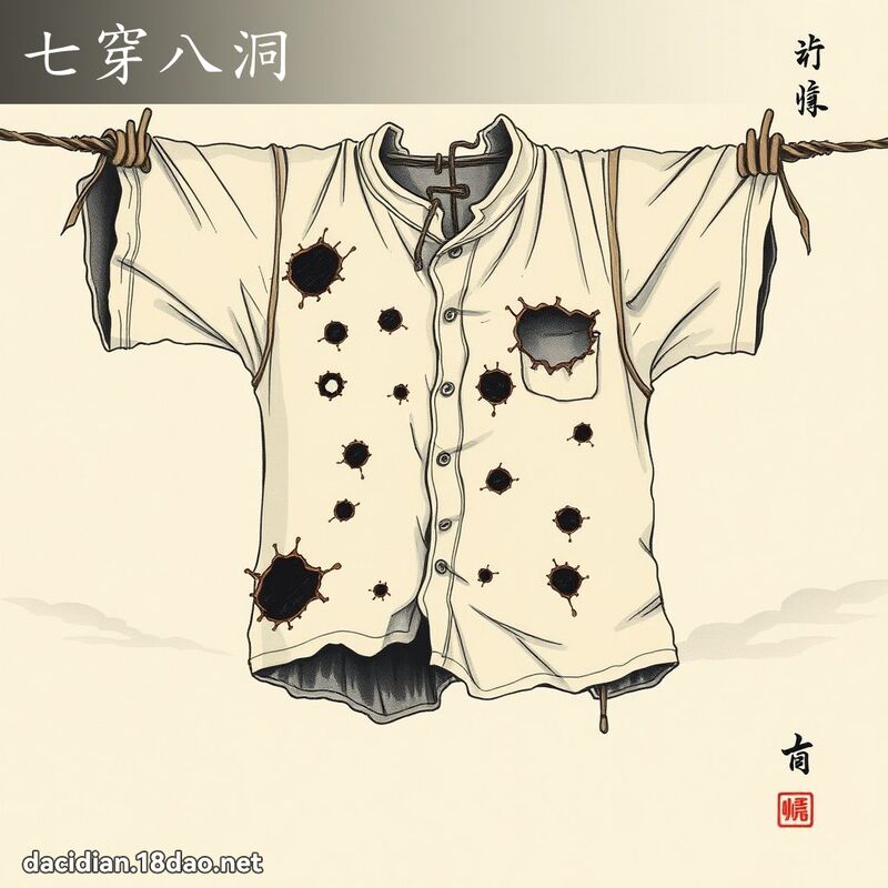 七穿八洞 配图