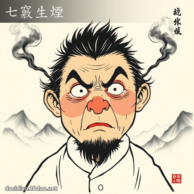 七窍生烟 配图