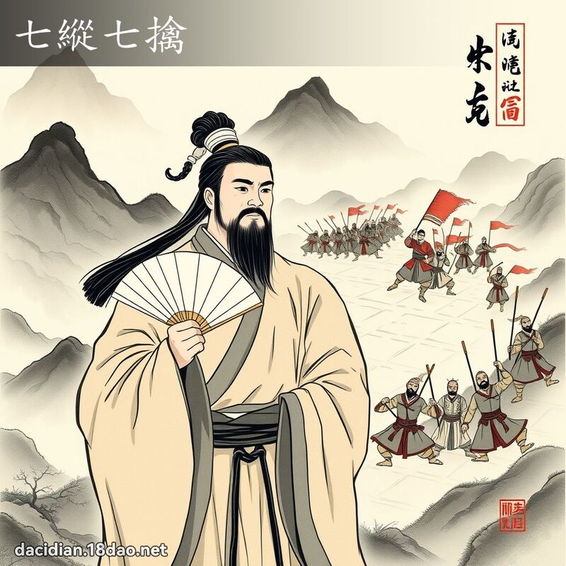 七纵七擒 配图