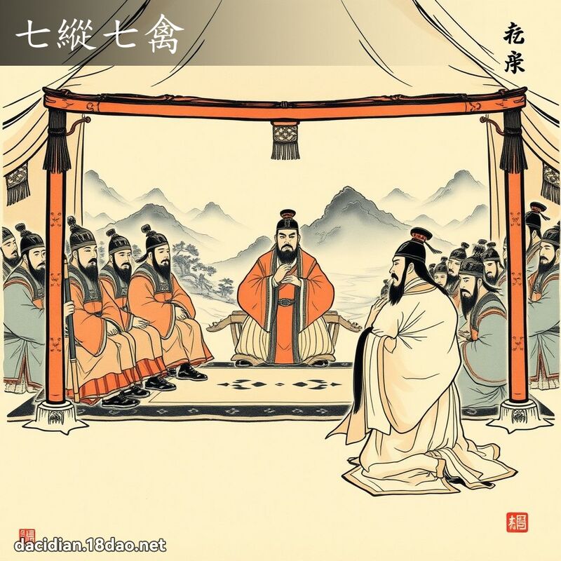七纵七禽 配图