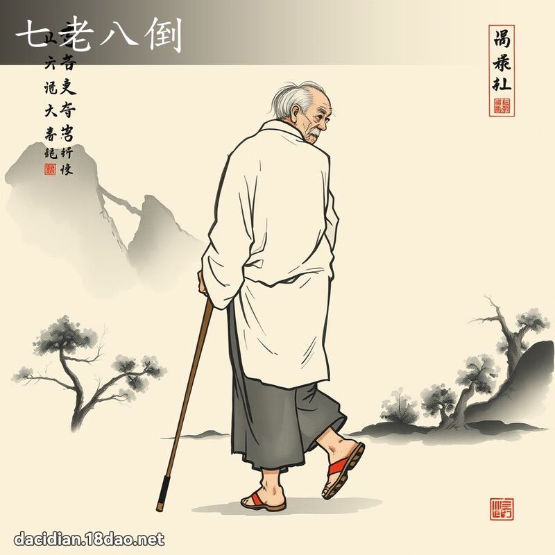 七老八倒 配图