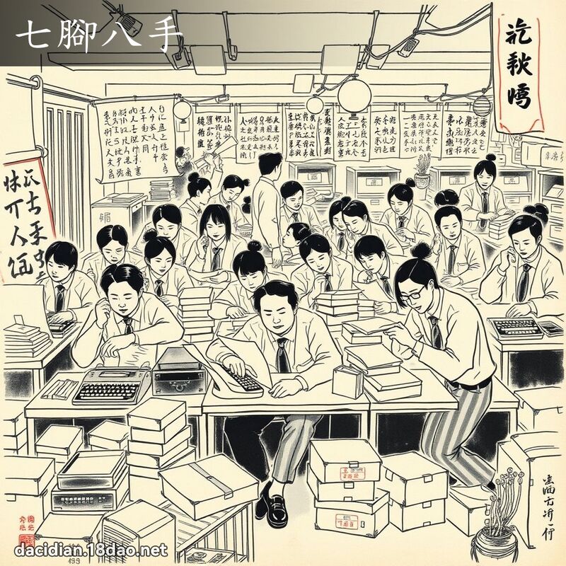 七脚八手 配图
