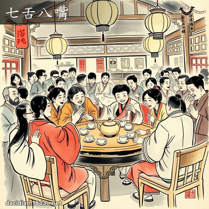 七舌八嘴 配图