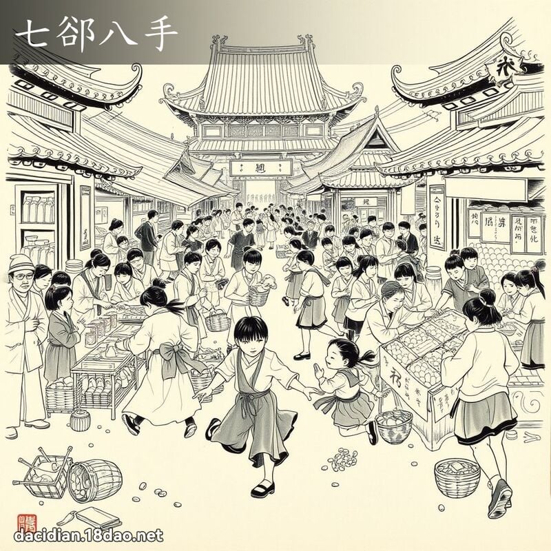 七郄八手 配图