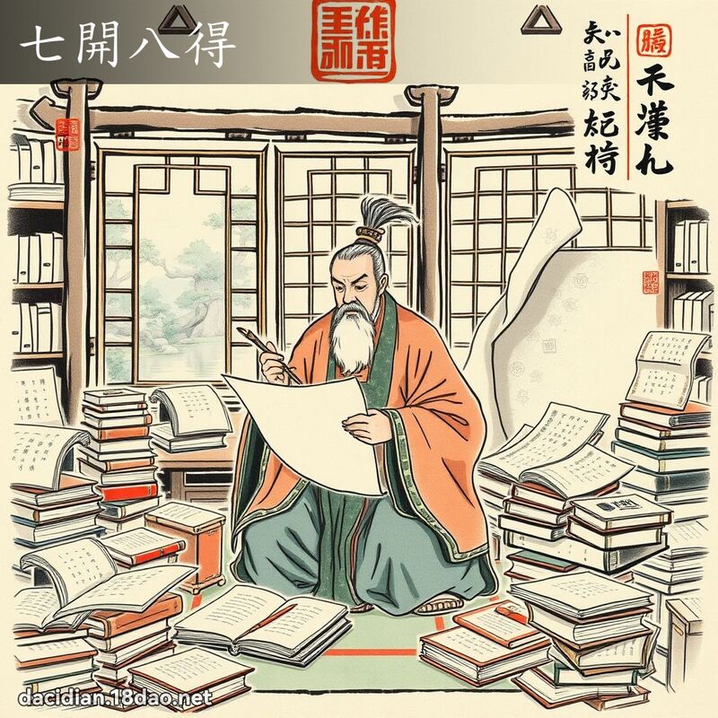 七开八得 配图